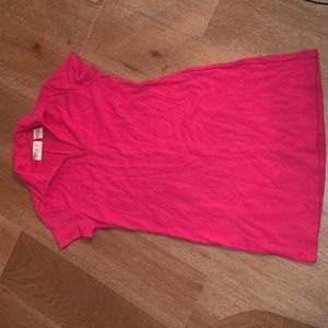 Fuschia Tennis Style T-shirt Dress